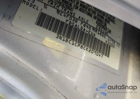 2012 Nissan Versa 1.8 S из США, поврежденный, VIN 3N1BC1CP8CK209047